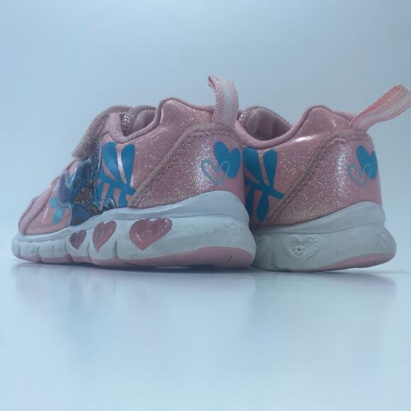 DISNEY STITCH Pink Light Up Toddler Shoes Size 6C - Picture 9 of 12